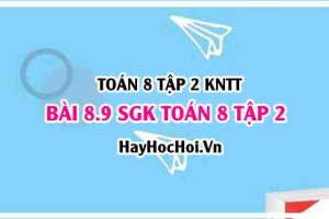 Bài 8.9 SGK Toán 8 tập 2 Kết nối tri thức